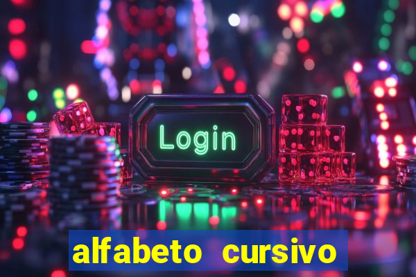 alfabeto cursivo pontilhado para imprimir pdf